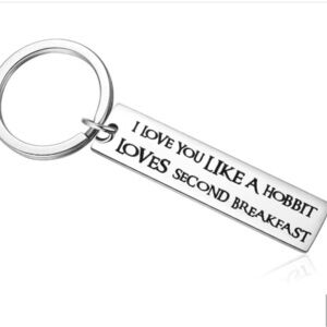 3/$25 “I Love You Like. A Hobbit Lives Second Breakfast” Keychain Key Ring